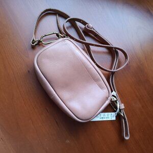 Madewell Mini Leather NWT Crossbody Bag in Toasted Tan